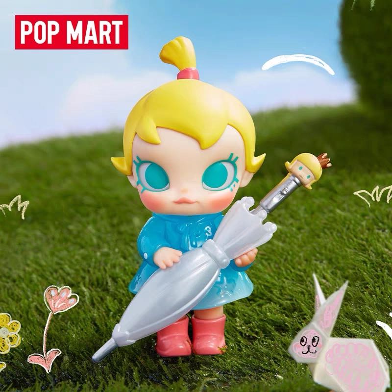 POP MART Baby Molly Funny Raining Day Figure Hanging card