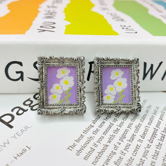 【A143】Sliver Frame Flower Portrait-Blind Bag Series