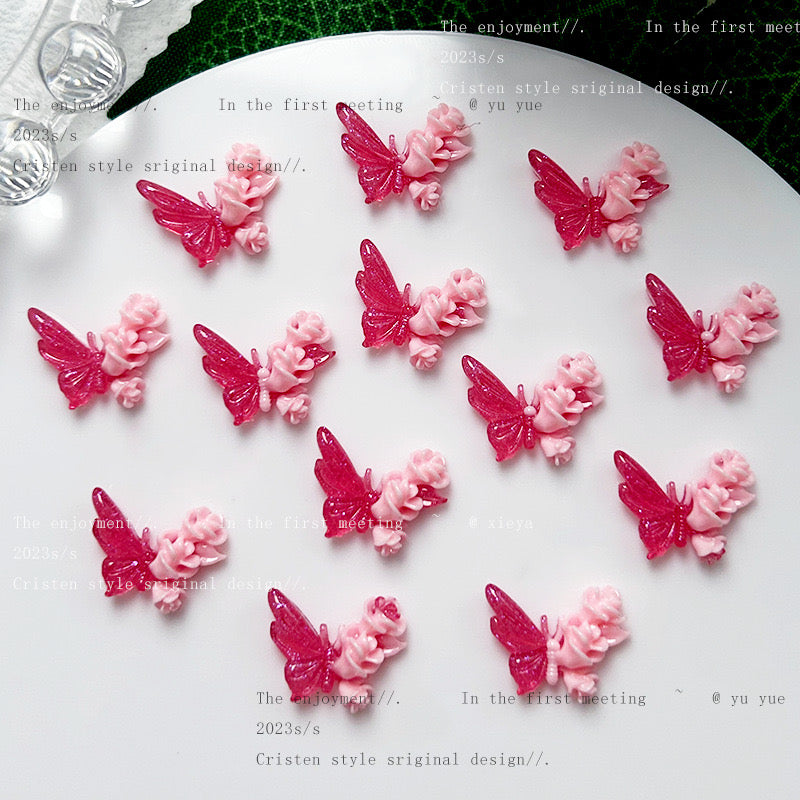 【A028】Manicure Jelly Butterfly Ⅱ(5pcs/bag)-Blind Bag Series