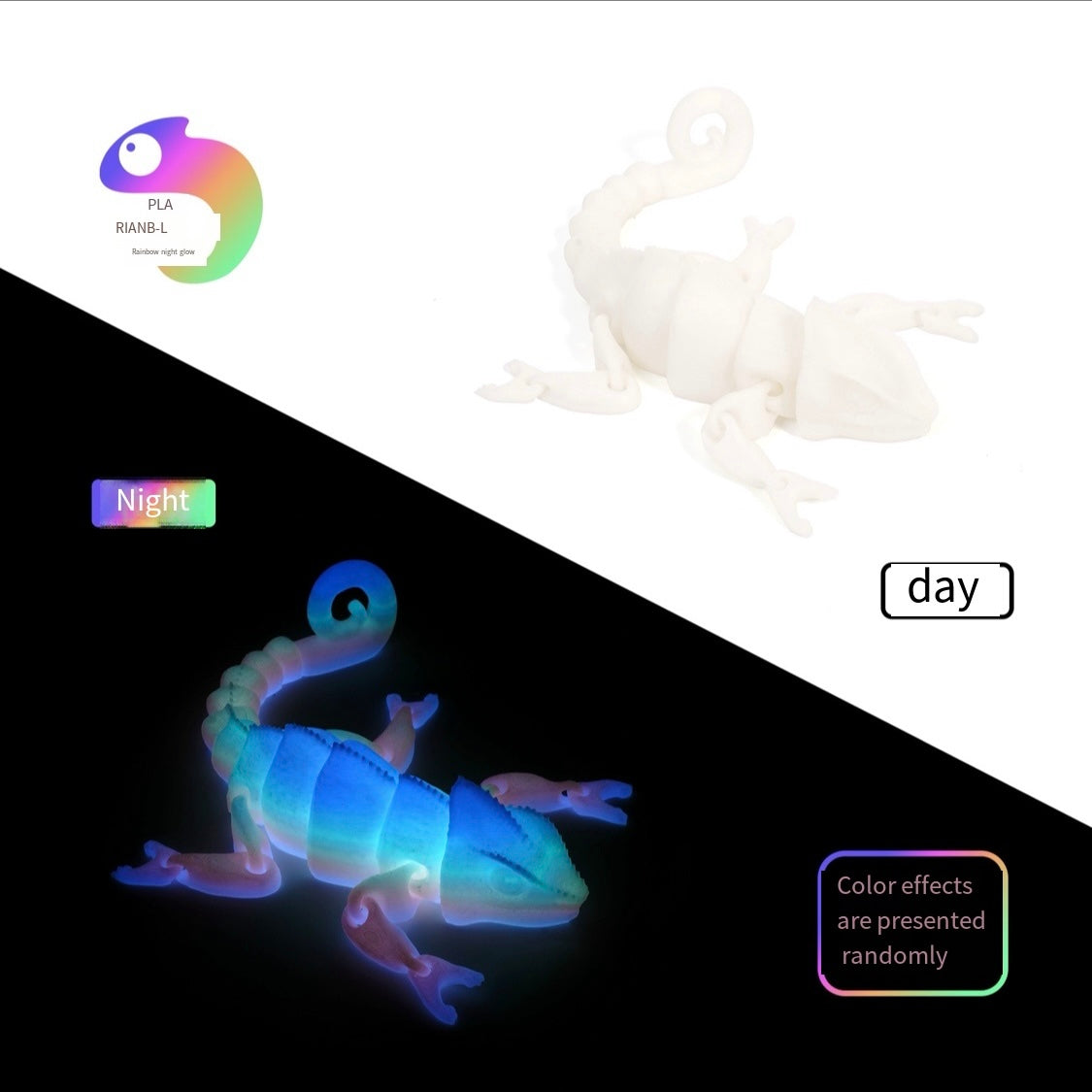 Colorful 3 D Lizard（Pre-sale)