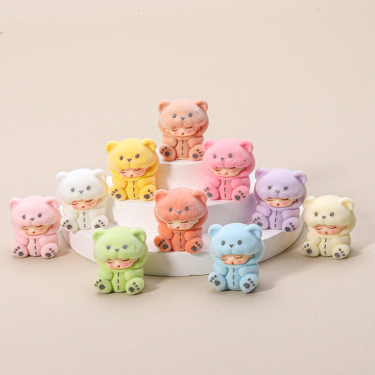 【C18】40%OFF-Flocking Sitting Bear-Blind Bag Series