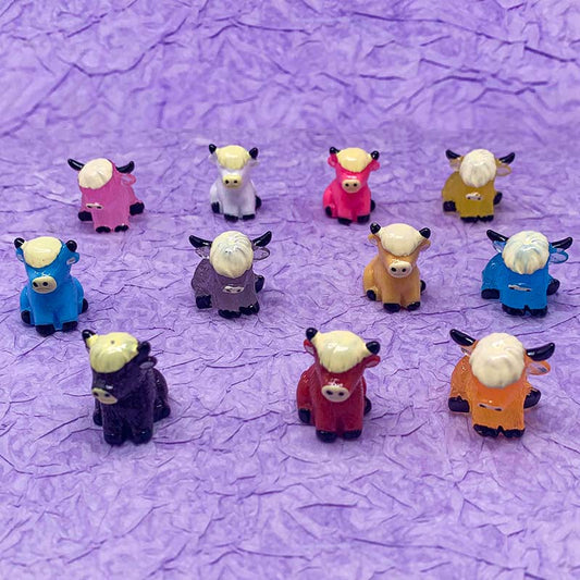 【A088】Luminous  Highland Cow-Blind Bag Series