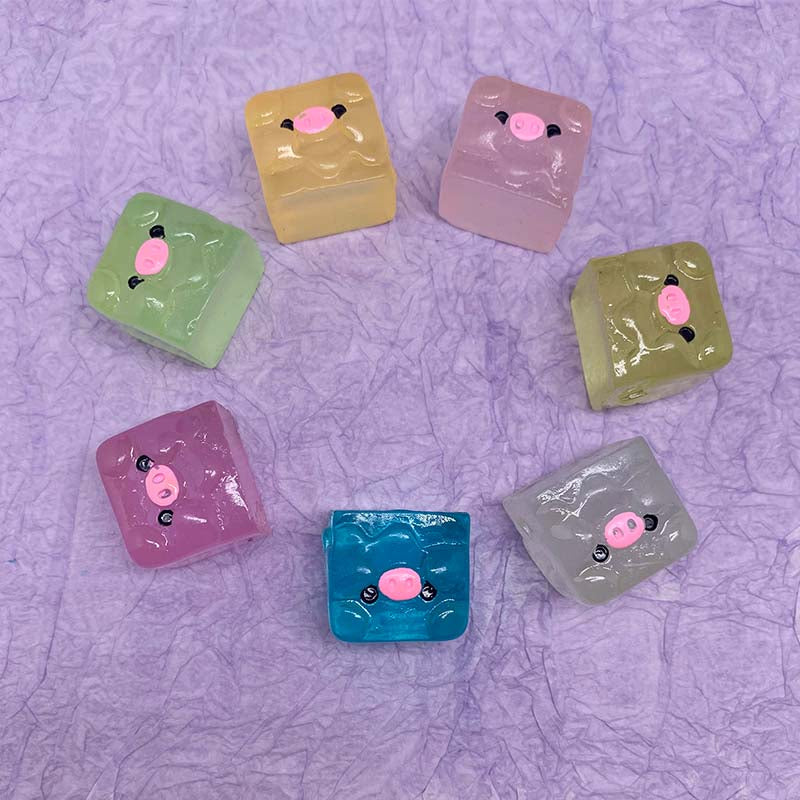 20%OFF【A138】Luminous Pig Cube (Color  Board)-Blind Bag Series