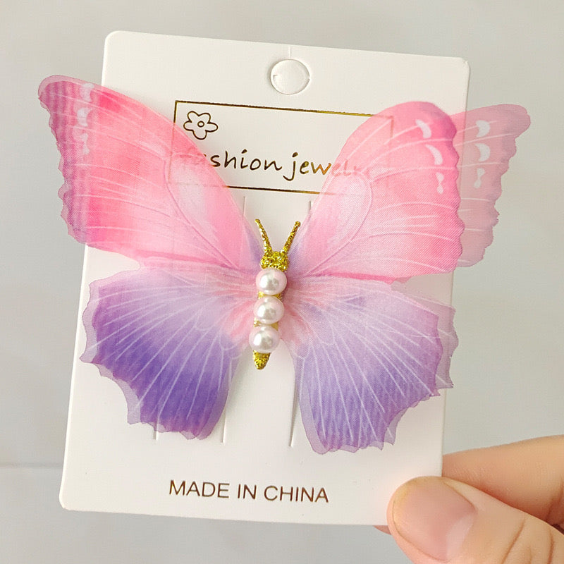 【A158】Pearl Butterfly Hair Clip-Blind Bag Series