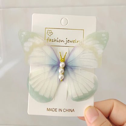 【A158】Pearl Butterfly Hair Clip-Blind Bag Series