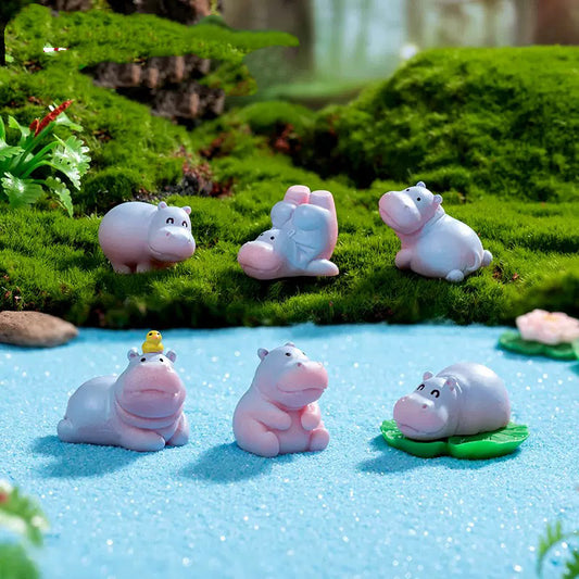 【A195】Cartoon Hippopotamus Action Figure（Color Board）-Blind Bag Series