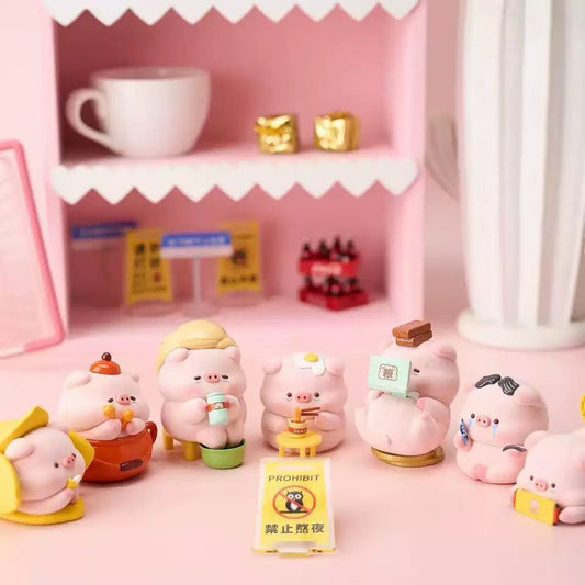 Baoyun Pig Stay Up Late Pig Log Series Blind Box