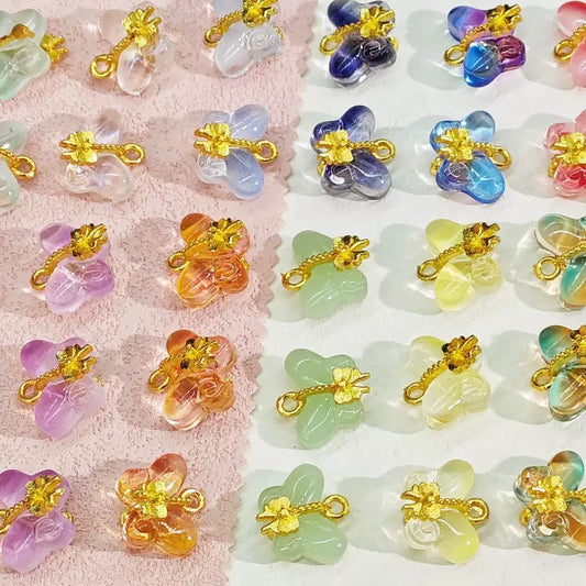 【A255】Coloured Glaze Butterfly Pendant-Blind Bag Series