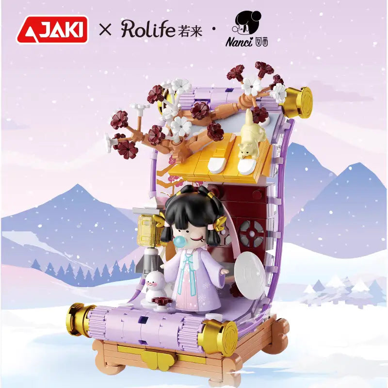 【Pre-Order 】NANCI-The Four Seasons Scroll Building Blocks Diy Gift Box(Direct Buy)