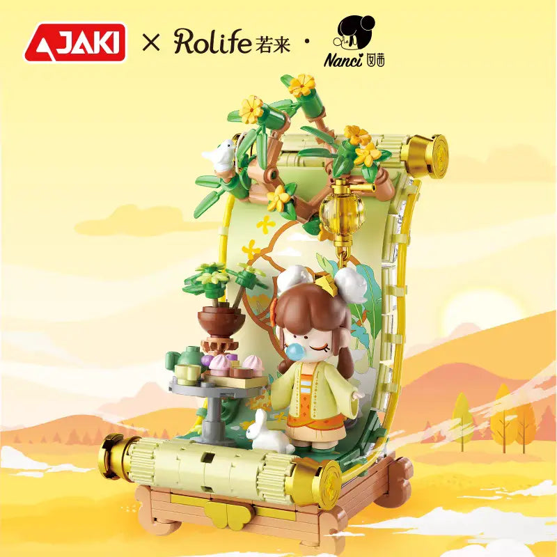 【Pre-Order 】NANCI-The Four Seasons Scroll Building Blocks Diy Gift Box(Direct Buy)