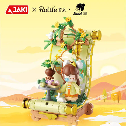 【Pre-Order 】NANCI-The Four Seasons Scroll Building Blocks Diy Gift Box(Direct Buy)