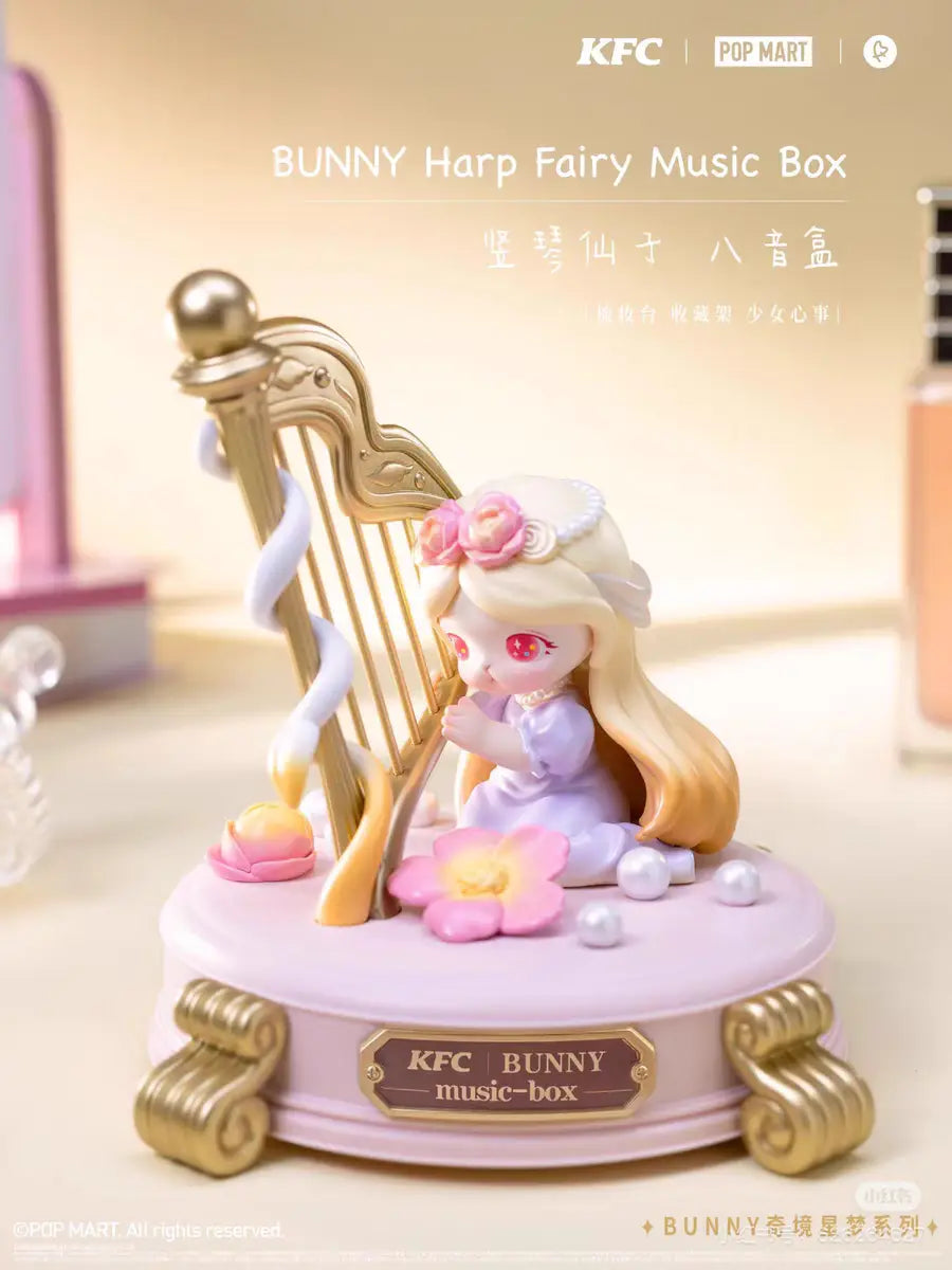 Bunny Harp Fairy Music Box