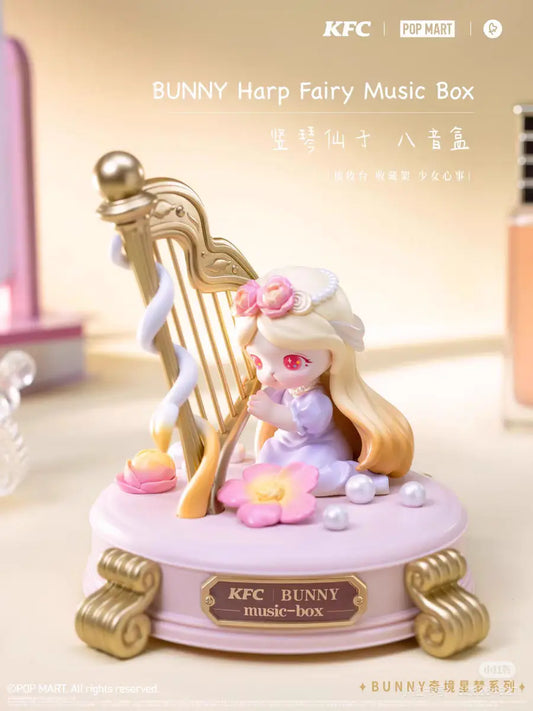 Bunny Harp Fairy Music Box
