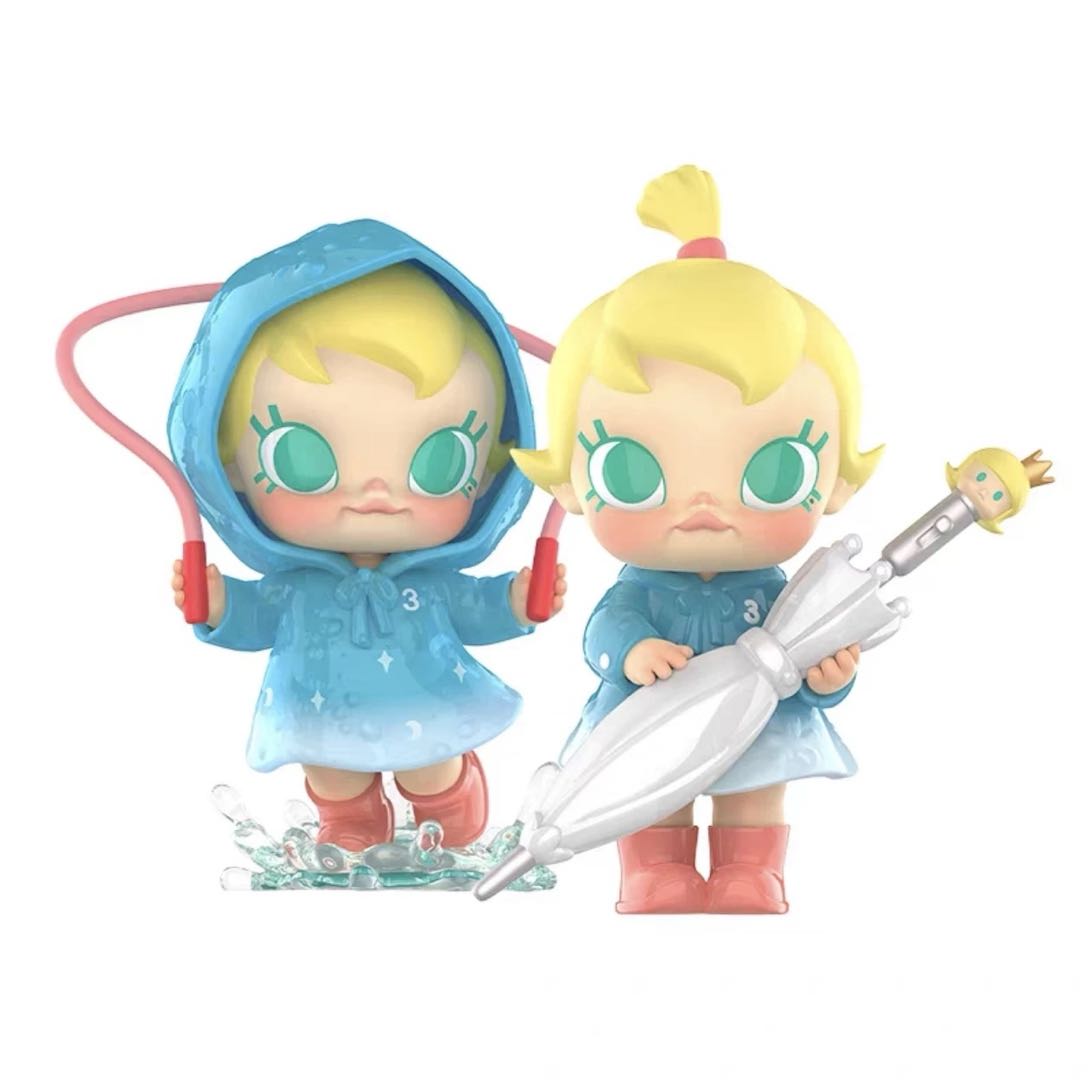 POP MART Baby Molly Funny Raining Day Figure   Hanging card