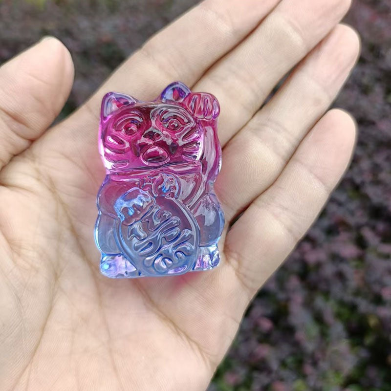 Resin Crystal Maneki-Neko(6CM)(Direct Buy)(Pre-Sale)