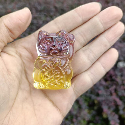 Resin Crystal Maneki-Neko(6CM)(Direct Buy)(Pre-Sale)