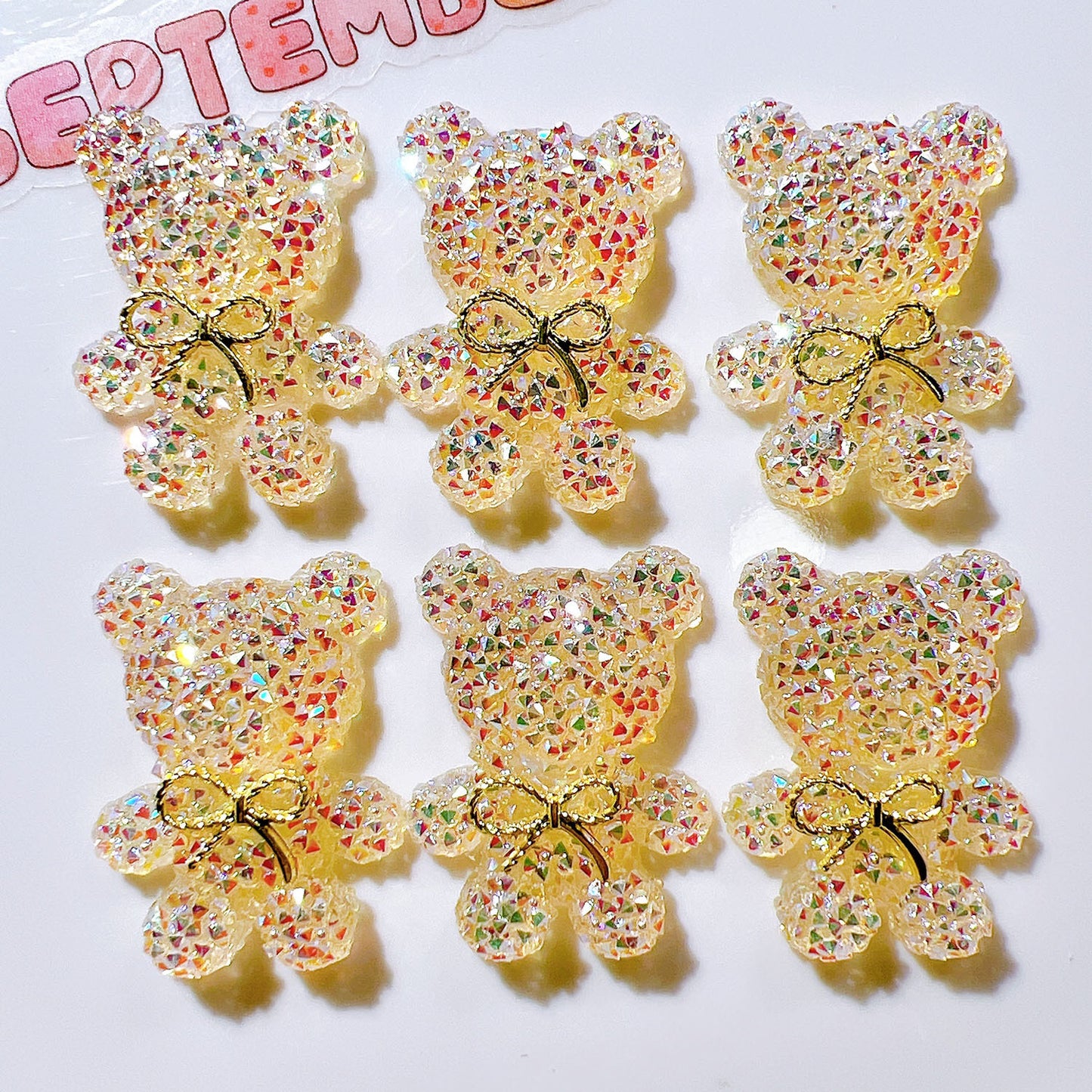 【A204】Sparkly Sugar Bow Bear（Color Board）-Blind Bag Series