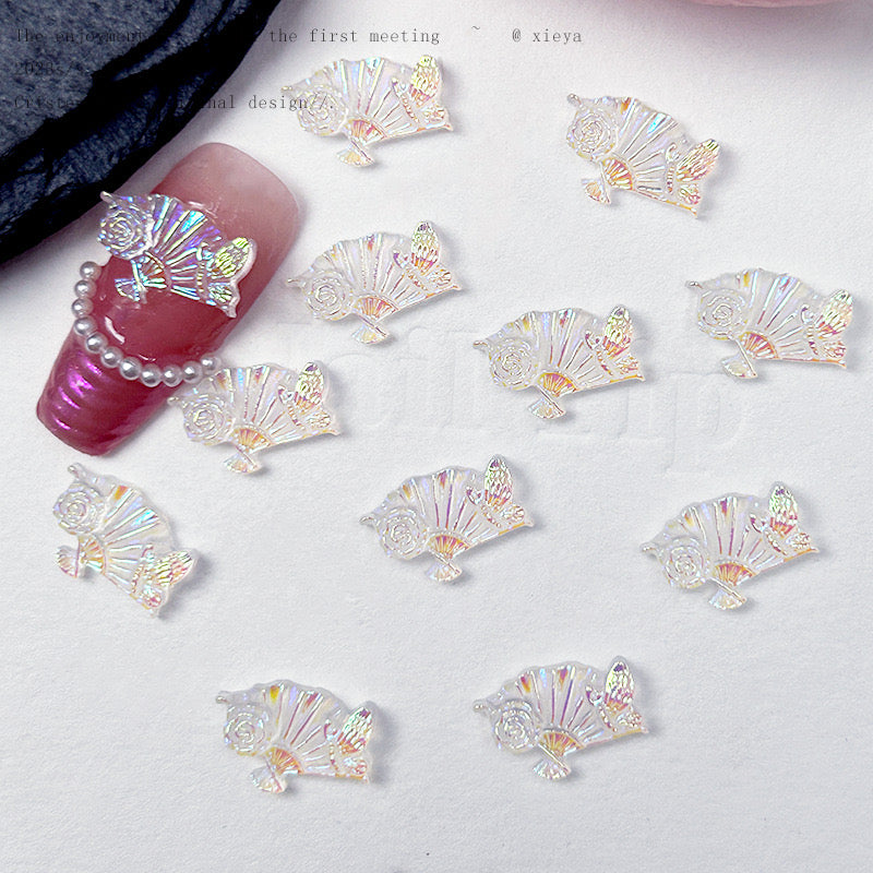 【A153】Luminous Aura Manicure Fan and Moon  (3pcs/bag)-Blind Bag Series