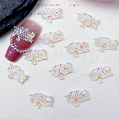 【A153】Luminous Aura Manicure Fan and Moon  (3pcs/bag)-Blind Bag Series