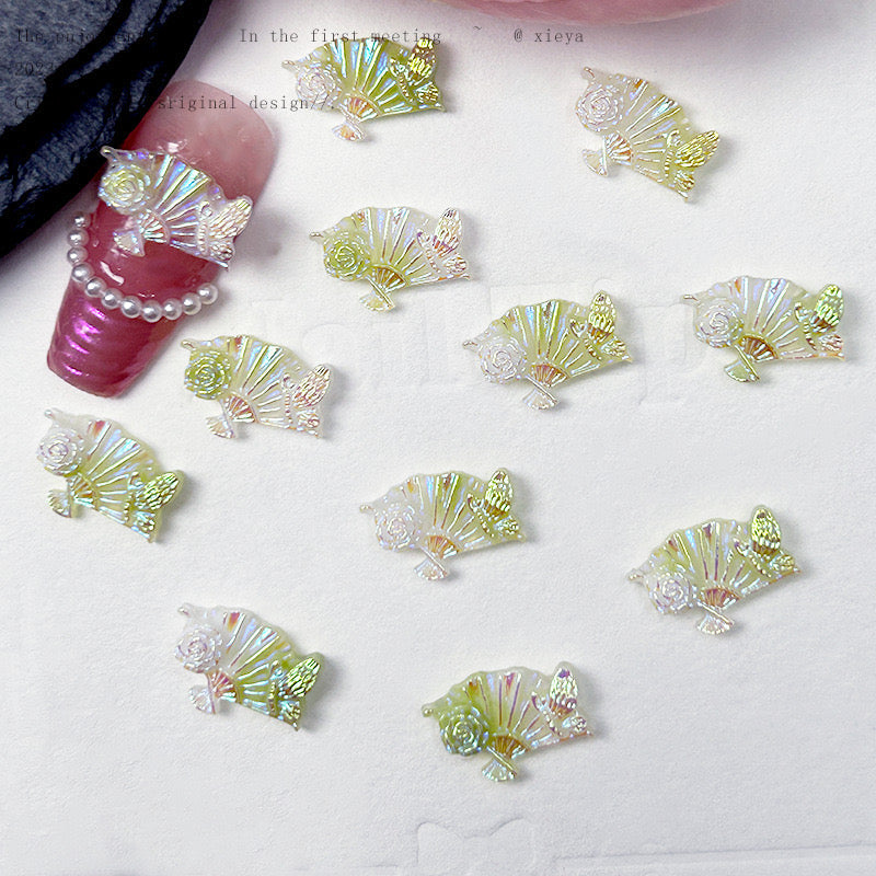 【A153】Luminous Aura Manicure Fan and Moon  (3pcs/bag)-Blind Bag Series