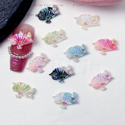 【A153】Luminous Aura Manicure Fan and Moon  (3pcs/bag)-Blind Bag Series